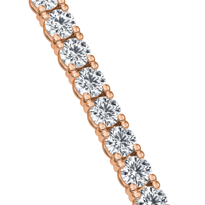 10.80CT Natural Diamond Cascade Tennis Necklaces