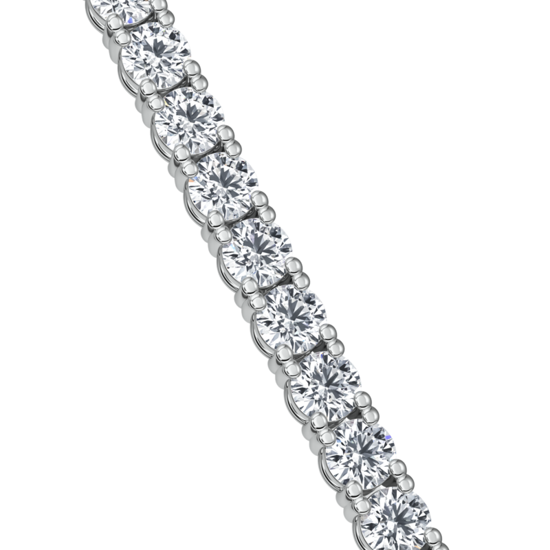 5.50CT Natural Diamond Cascade Tennis Necklaces