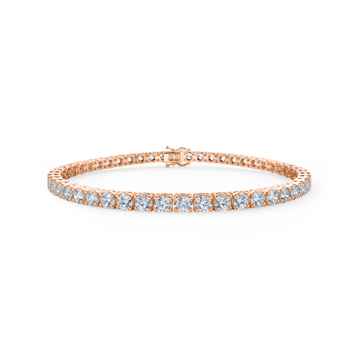 5.30CT Natural Diamond Cascade Tennis Bracelet