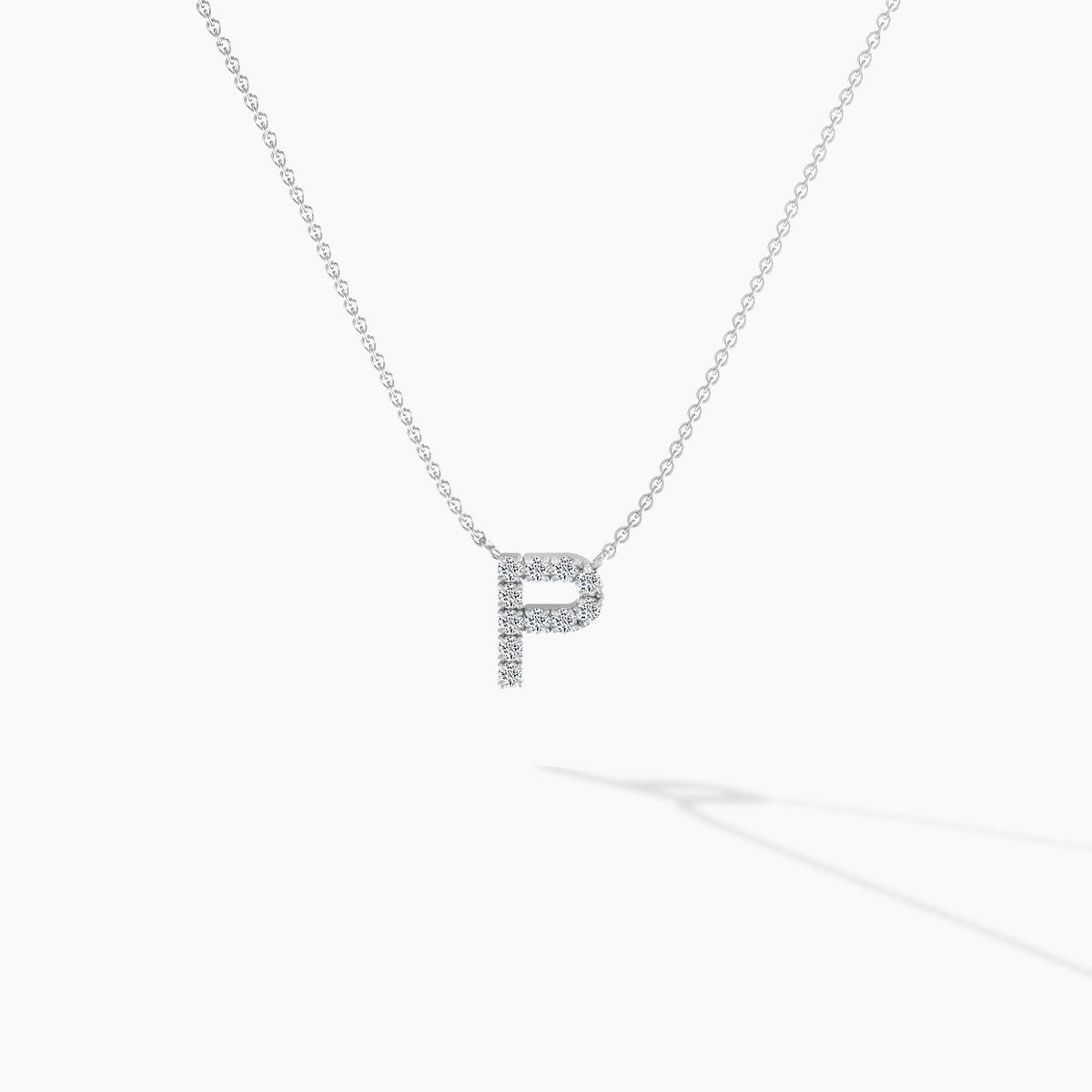 Alphabet P Diamond Pendant